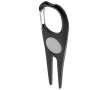 GOOHOCHY Fourche à Gazon Portable Noire pour Golf Outil de Réparation de Mottes de Gazon Compact Marqueur de Balle Professionnel Accessoire de Golf pour Entretien du Green