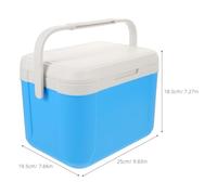 GOOHOCHY Glacière Rigide Isotherme 55 L Bleue avec 6 Pains de Glace Glacière de Camping Portable pour Conservation Alimentaire Légère pour Pique-Niques et Pêche en Voiture