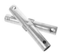 GOOHOCHY Goupille de fixation d'échafaudage 2pcs en métal argenté, accessoire d'échafaudage mobile, améliore l'efficacité de construction, pour montage