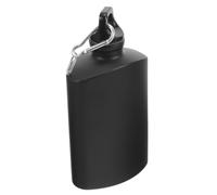 GOOHOCHY Gourde Militaire Portable 500ml en Alliage D'aluminium Noire, Résistante à L'usure, Cantine Légère de Camping et Randonnée pour Activités Plein Air et Voyage