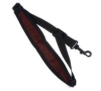 GOOHOCHY Harnais de Saxophone en Tissu Café avec Crochet, Sangle Élastique Réglable pour Prévenir les Rayures et Fixer L'instrument, pour Jouer Confortablement