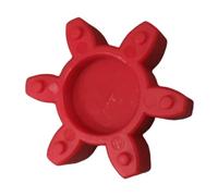 GOOHOCHY Insert D'araignée de Mâchoire en Caoutchouc Prune pour Accouplement Flexible, Coussinet Amortisseur Orange, Réduit les Vibrations, pour Machines Cnc Haute Précision