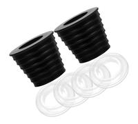 GOOHOCHY Kit 2 Sets Cale Conique en Caoutchouc pour Trou de Parasol de Terrasse, Anneau Stabilisant pour Parasol Extérieur, Adapté aux Jardins et Tables