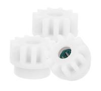 GOOHOCHY Kit de 3 Pièces D'engrenages en Plastique Blanc pour Mécanisme D'engrenage de Balai Rotatif, Haute Compatibilité et Installation Facile, Accessoires pour Seau à Serpillière
