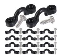 GOOHOCHY Kit de 30 Œillets D'arrimage pour Kayak avec Boucles en Acier Inoxydable et Vis Robustes, Sangle C pour Pont de Canoë, Matériel Résistant aux Intempéries pour Aventures Nautiques