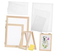 GOOHOCHY Kit de Fabrication avec Écran et Tamis de Cadres Papier Absorbant pour Bricolage et