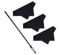 GOOHOCHY Kit de Nettoyage Flûte avec Tige et Chiffons Portable pour Instruments à Vent Entretien sans Rayures pour Flûte Traversière et Saxophone