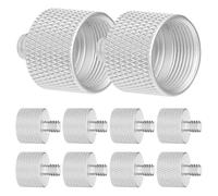 GOOHOCHY Lot de 10 Vis Adaptateurs Métalliques 5/8 Femelle vers 1/4 Mâle pour Pied de Microphone Accessoires Universels Compatibles à Suspendre Antichoc et Support Microphone USB