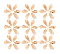 GOOHOCHY Lot de 100pcs Coquillage Bijoux en Conque avec Trous, Résistant aux Dommages, Design Unique pour Perler Bracelets et Colliers Lors de Fêtes et Rivage