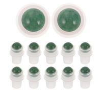 GOOHOCHY Lot De 12 Accessoires Pour Flacons D'Huiles Essentielles À Bille Bouchons De Rechange Embouts À Bille En Acier Bouchons Pour Petits Flacons