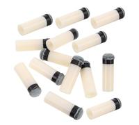 GOOHOCHY Lot de 16 Embouts de Queue de Billard 11 MM Gris Embouts à Visser en Plastique et Métal Kit de Remplacement pour Queues de Snooker et Pool Accessoires de Réparation Précis et