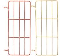 GOOHOCHY Lot de 2 Perchoirs pour Perroquets en Métal, pour Oiseaux Aire de Jeu, Support Portable et Essuyable, Accessoire pour Volière et Cage à Perruche