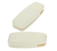 GOOHOCHY Lot de 2 Poignées pour Stores Verticaux en Plastique Blanc Dispositif de Sécurité pour Cordon de Store Accessoires Compatibles pour Fenêtres Maison et Hôtel Finition Ronde et