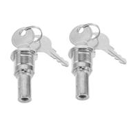 GOOHOCHY Lot de 2 Set de Sets de Verrous Métalliques Haute Sécurité avec Clés Plates pour Distributeurs Automatiques Snacks et Boissons, Cylindre de Serrure Résistant pour Remplacement