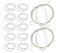 GOOHOCHY Lot de 24 Cordes de Guitare Classique en Nylon Transparent Tension Moyenne Kit 4 Paquets de 6 Cordes à Faible Bruit Remplacement Solide pour Musiciens et Élèves