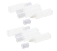 GOOHOCHY Lot de 25 Petites Bouteilles Vides en Plastique pour Lentilles de Contact Flacons de Voyage Accessoires Réutilisables Transparent Compatibles d'Entretien Voyageurs
