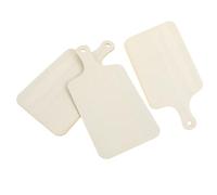 GOOHOCHY Lot de 3 Planches à Découper Multifonction en Bois Poignée, Non Polies, Format Mini, pour Usage DIY Cuisine, Couleur Kaki Pratique