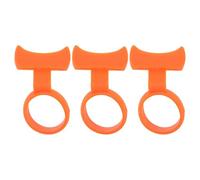 GOOHOCHY Lot de 3 Protège-doigts Antidérapants en Silicone M pour Guitaristes, Porte-médiators Ergonomique Compatible Médiators Standards, Accessoires Guitare pour Débutants et Pratique