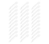 GOOHOCHY Lot de 30 Applicateurs Lèvres en Silicone Blanc, Brosse Maquillage Double Tête, Peau Douce, Usage Professionnel pour Maquillage Facial