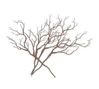 GOOHOCHY Lot de 4 Branches Artificielles Décoratives Marron Clair en Plastique Frisé Brindilles Sèches pour Vase Branches d'Arbres Séchées Réalistes Décoration Intérieure et Loisirs