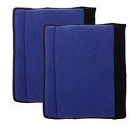 GOOHOCHY Lot de 4 Coussins D'accoudoir Ergonomiques en Mousse Housse Imperméable Bleue, Support Confortable pour Fauteuil Roulant et Béquilles Antidérapantes