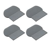 GOOHOCHY Lot de 4 Poignées Lève-abattant Toilettes Auto-adhésives Gris, Accessoires Pratiques pour Rehausseur Siège Toilette, Outil Anti-contact pour Usage Hygiénique en Salle de Bain
