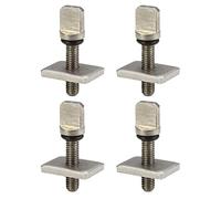 GOOHOCHY Lot de 4 Vis à Ailerons en Acier Inoxydable Vis de Surf Pratiques et Étanches pour Longboard Accessoires Compacts et Amovibles pour Planche de Surf Pièces Portables Adaptées au