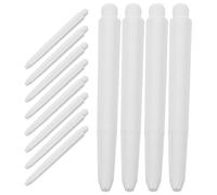 GOOHOCHY Lot de 50 Tiges de Fléchettes en Nylon Blanc Design Fileté, Robustes et Résistantes pour Jeu de Fléchettes en Intérieur et Extérieur