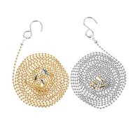 GOOHOCHY Lot de 6 Chaînes en Métal Bicolores pour Mesure Précise Hauteur du Filet de Volley-Ball, Outil de Jauge pour Arbitres, Accessoires Officiels Polyvalents pour Entraînements