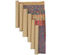 GOOHOCHY Lot de 6 Papiers D'emballage Décoratifs Double Face pour Présents, 6 Feuilles Mixtes, Papier Imprimé Résistant et Écologique, pour Emballage Présent et Décoration de Boîtes, Usage