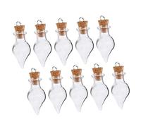 GOOHOCHY Lot de 60 Bouteilles à Souhaits en Verre Transparent avec Bouchon en Liège Mini Bouteilles Décoratives Original pour Amis pour Bricolage et Décoration