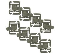 GOOHOCHY Lot de 8 Clips Rotatifs Verts Militaires pour Tube d'Hydratation - Pinces Légères et Robustes Compatibles Paquet à Dos de Randonnée et VTT Maintien Sécurisé du Tuyau pour