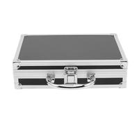 GOOHOCHY Mallette Rigide en Alliage D’Aluminium 02 Noir Poignée Boîte de Rangement Multifonctionnelle pour Outils et Pièces Étui Portable Sécurisé pour Voyage Usage Médical et Bricolage