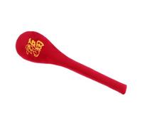 GOOHOCHY Marteau de Massage du Dos Masseur à Marteau Manuel Mousse à Mémoire de Forme et Peluche Rouge, Ergonomique, pour Dos et Cou, Salons de Massage et Maison