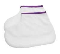 GOOHOCHY Masque de pieds en tissu éponge pour soins des pieds avec cire de paraffine, couverture de spa pour massage des pieds relaxant et thérapie de croissance à la maison