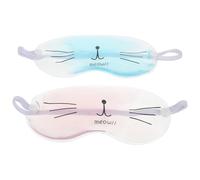 GOOHOCHY Masque Yeux Froid en Gel Réutilisable 2pcs Patchs Transparents pour Sommeil, Léger et Confortable, pour Relaxation Oculaire et Détente Nocturne