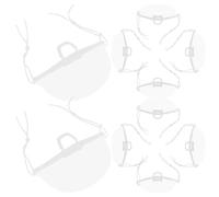 GOOHOCHY Masques de Chef Transparents Anti-Projection 20 Pièces en Plastique Pet Légers pour Restaurant Protection Visage Nez et Bouche la Cuisine