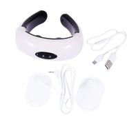 GOOHOCHY Masseur Cervical Intelligent Portable avec Thérapie Électromagnétique Fatigue et Raideurs Appareil Massage Épaules Cou Rechargeable Bureau Voiture Domicile