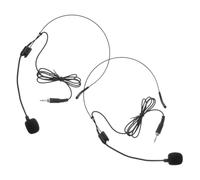GOOHOCHY Microphone de Tête 3,5 Mm, 2pcs Casque Micro-Casque en Fer Nickelé et PVC, pour Usage en Conférences et Discours, Microphone Flexible