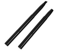 GOOHOCHY Mini Brosse à Sourcils Biseautée Duo Professionnelle 2pcs en Plastique Poils Synthétiques, Design Exquis Portable pour Maquillage des Yeux