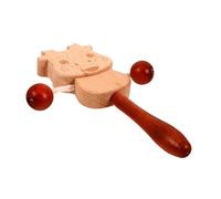 GOOHOCHY Musical Bois pour Garçon Fille Hochet à Secouer Traditionnel Éducatif et Portable Développement Du Rythme et Coordination Adapté Aux Tout-petits