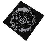 GOOHOCHY Nappe de Divination Tarot en Flanelle Noire Confortable et Portable pour Jeux de Tarot et Soirées Entre Passionnés de Cartes Divinatoires