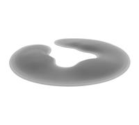 GOOHOCHY Oreiller de Massage Visage en Silicone Gris, Forme U Ouverture Centrale, Coussin de Soutien pour Table de Massage, Usage Professionnel et Soins du Visage