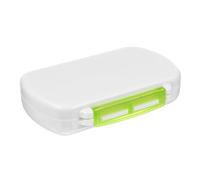 GOOHOCHY Organisateur Quotidien Portable Vert en Plastique 6 Compartiments pour Pilules, Facile D'accès, pour Court W nd ou Long Voyage