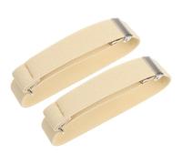 GOOHOCHY Paire de Jarretières de Manche Élastiques en Polyester et Caoutchouc, Accessoires Confortables et Multifonctionnels pour Poignets de Chemise Homme et Femme, Style
