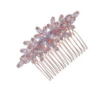 GOOHOCHY Peigne à Cheveux Mariage Orné de Strass en Alliage, Effet Décoratif Élégant, Facile à Porter pour Fête à Thème ou Proposition