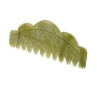 GOOHOCHY Peigne De Massage Jade Pour Outil Relaxant à Dents Larges Pour Soulager La Tension Et La Circulation Sanguine Pour Massages à Et Déplacement