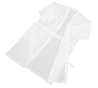 GOOHOCHY Peignoir de Salon de Coiffure Blanc à Pois en Relief Cape Légère et Respirante pour Cliente Robe de Coupe Teinture pour Adultes Vêtement de Protection Facile à Laver et Séchage