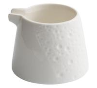 GOOHOCHY Pichet à Lait Multifonction en Céramique 225 Ml Blanc Bec Verseur, Récipient à Lait Ergonomique pour Café et Thé, Accessoire Barista pour Latte et Sirop Cuisine
