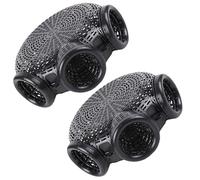 GOOHOCHY Pièges à Écrevisses et Poissons Portables, Lot de 2 Filets en Plastique Réutilisables Ouverture à Barbillons Inversés, pour Pêche en Rivière